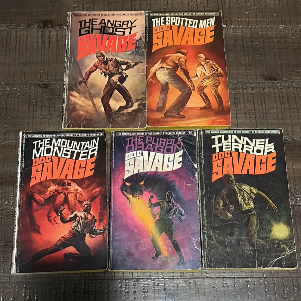 Doc Savage Vintage Paperback Book Collection